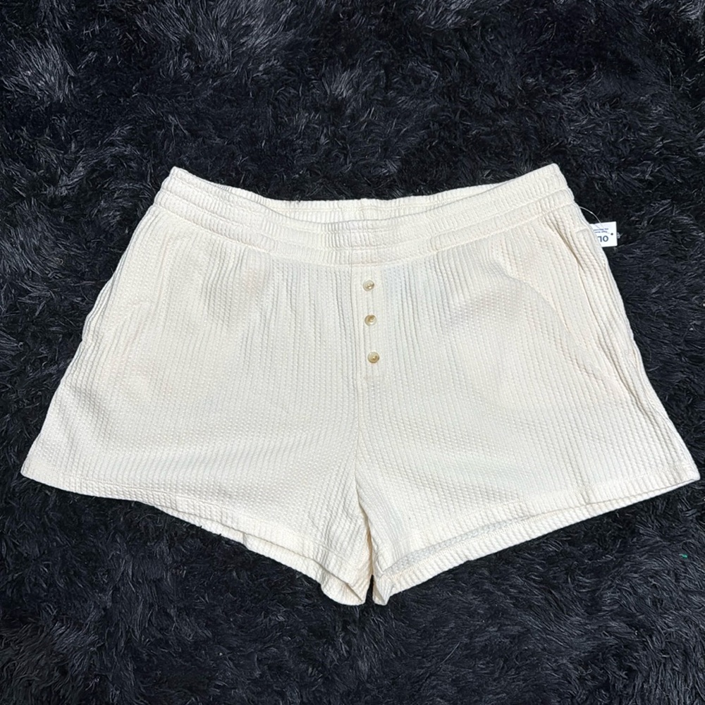 Waffle Knit Pajama Shorts, NWT